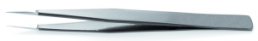 ESD tweezers, uninsulated, antimagnetic, stainless steel, 125 mm, AA.SA.NE.B