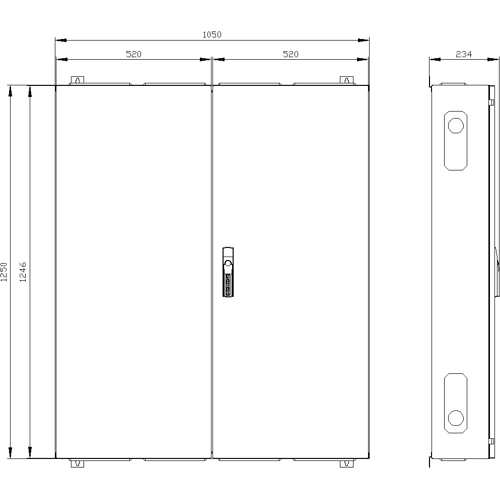 8GK1123-6KA42 Siemens Switch Cabinets, server cabinets Image 2