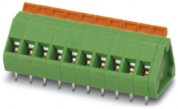 PCB terminal, 14 pole, pitch 5.08 mm, AWG 24-14, 16 A, spring-clamp connection, green, 1753831