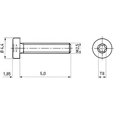 001.63.212 Ettinger Screws, Threaded Rods Image 2