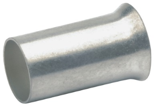 Uninsulated Wire end ferrule, 0.25 mm², 7 mm long, DIN 46228/1, silver, 697V
