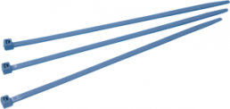 Cable tie, detectable, polyamide, (L x W) 100 x 2.5 mm, bundle-Ø 4 to 22 mm, blue, -40 to 85 °C