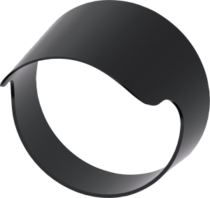 Sun collar, Ø 32 mm, (H) 26.3 mm, black, for series 3SU1, 3SU1900-0DJ10-0AA0
