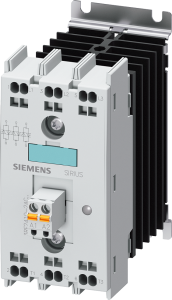 Solid state contactor, 3 pole, 10.5 A, 48-600 VAC, 3 Form A (N/O), coil 180-230 VAC, spring connection, 3RF2410-2AC55