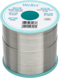 Solder wire, lead-free, SAC (Sn3.0Ag0.5Cu3.5%), Ø 0.5 mm, 500 g