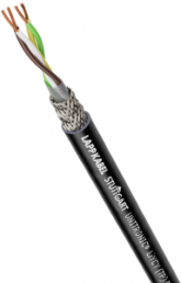PVC data cable, 10-wire, 0.75 mm², AWG 19, black, 1030632
