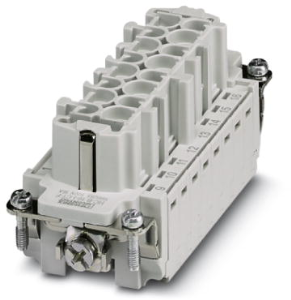Socket contact insert, 16B, 16 pole, equipped, crimp connection, with PE contact, 1648283