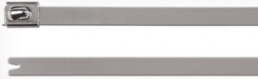 Cable tie, stainless steel, (L x W) 685 x 7.9 mm, bundle-Ø 12 to 203 mm, silver, -80 to 538 °C
