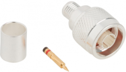 N plug 50 Ω, RG-8, RG-213, RG-225, Belden 7733A, Belden 8268, solder connection, straight, 082-4425-1003