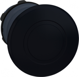 Pushbutton, waistband round, black, front ring black, mounting Ø 22 mm, ZB5AT2