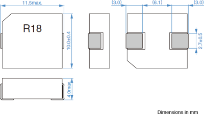 SPM10040XT-R18M TDK Fixed Inductors Image 2