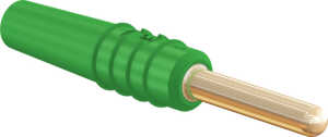 2 mm plug, solder connection, 0.5 mm², green, 22.2609-25
