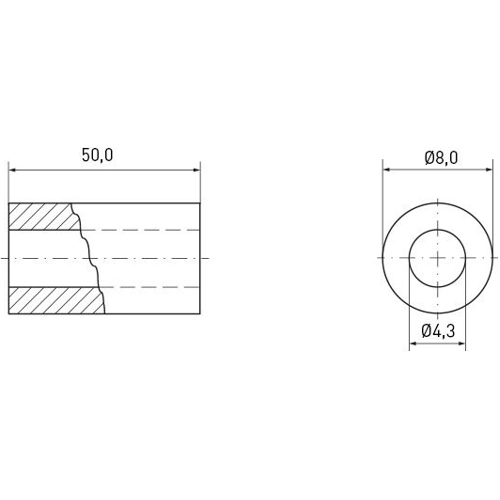 005.54.503 Ettinger Spacer Bolts Image 2