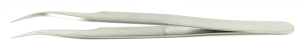 Precision tweezers, uninsulated, antimagnetic, stainless steel, 120 mm, 7.SA.B
