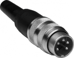 Plug, 12 pole, solder cup, screw locking, straight, T 3635 001