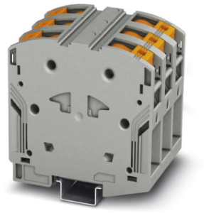High current terminal, plug-in connection, 25-95 mm², 3 pole, 232 A, 8 kV, gray, 3260109