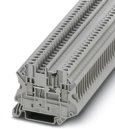 Component terminal block, screw connection, 0.14-4.0 mm², 2 pole, 500 mA, 8 kV, gray, 3064140