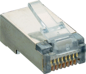 Plug, RJ45, 8 pole, 8P8C, Cat 3, IDC connection, cable assembly, P 129 S