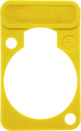 Label plate, yellow