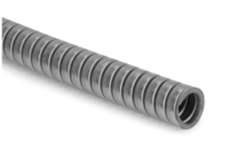 Protective hose, inside Ø 10 mm, outside Ø 12.3 mm, BR 40 mm, stainless steel, metal
