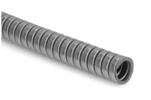 Protective hose, inside Ø 37.6 mm, outside Ø 42.1 mm, BR 80 mm, stainless steel, metal