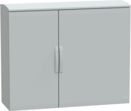 Control cabinet, (H x W x D) 1000 x 1250 x 420 mm, IP44, polyester, light gray, NSYPLAT10124G