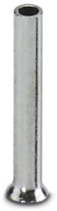 Uninsulated Wire end ferrule, 0.25 mm², 7 mm long, silver, 3202478