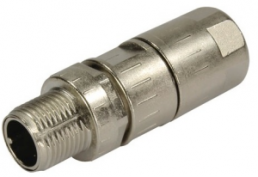 Plug, M12, 4 pole, screw locking, straight, 21033821410