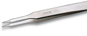 ESD SMD tweezers, antimagnetic, stainless steel, 115 mm, 102ACAX