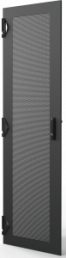 Varistar CP Steel Door, Perforated With 1-PointLocking, RAL 7021, 38 U, 1800H, 600W