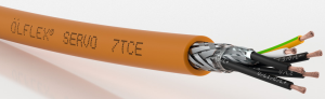 TPE servo line ÖLFLEX SERVO 7TCE 4 G 1.0 mm², AWG 18, shielded, orange