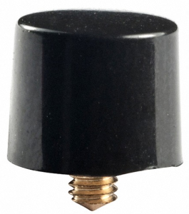 Cap, round, Ø 8 mm, (H) 6.5 mm, black, for pushbutton switch, AT413A