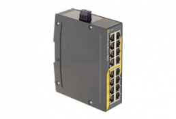 Industrial Ethernet Switches, unmanaged, Full Gigabit Ethernet, 16 Ports, 10/100/1000 Mbit/s