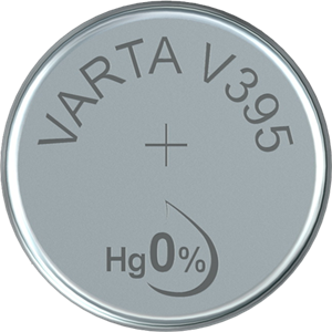 Silver oxide-button cell, SR57, 1.55 V, 38 mAh