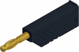 4 mm plug, screw connection, 0.5-1.5 mm², CAT O, black, LAS N WS AU SW