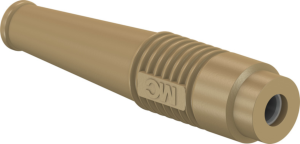 4 mm jack, solder connection, 2.5 mm², brown, 64.9201-27