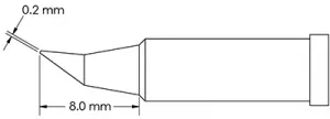 GT4-CN0002R METCAL Soldering tips, desoldering tips and hot air nozzles