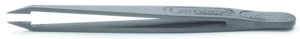 ESD plastic tweezers, uninsulated, antimagnetic, Carbon fiber, 115 mm, 707.CF