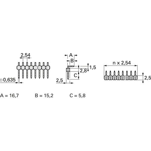 SL 3 152 36 G Fischer Elektronik PCB Connection Systems Image 2