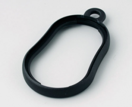 Intermediate ring DS 6,6 mm, black, PMMA, B9002356