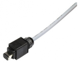 Connector set, Han PP Signal 10p plug plastic 4-6.5mm
