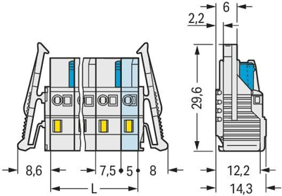 721-204/037-000/033-000 WAGO PCB Connection Systems Image 2