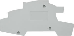 ALPHA, cover, for installation terminals 2.5 mm2,gray, W: 2 mm