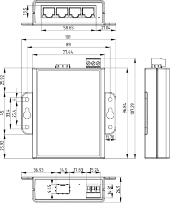 SW-084 BRAINBOXES Industrial ethernet switches Image 5