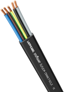 Rubber Flat cable ÖLFLEX CRANE F 4 G 25 mm², unshielded, black