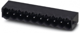 Pin header, 7 pole, pitch 5.08 mm, angled, black, 1955219