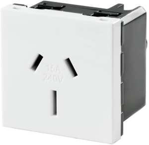 Built-in socket outlet, white, 15 A/240 V, Australia, IP20, 1450830000