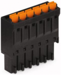 1-wire female connector, 14 pole, pitch 3.5 mm, 0.2-1.5 mm², AWG 24-16, straight, 8 A, push-in, 714-114
