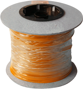 PVC-switching strand, UL-Style 1007/1569, 0.09 mm², AWG 28, orange, outer Ø 1.2 mm
