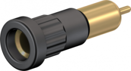 4 mm socket, round plug connection, mounting Ø 6.8 mm, black, 23.1016-21